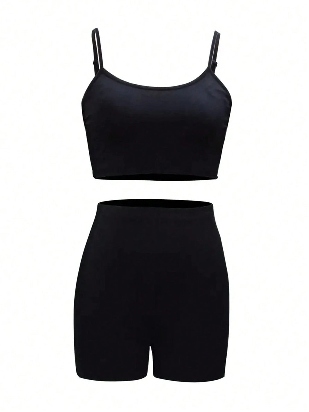 ChicMe 3pcs Set: Long Sleeve Hollow Sheer Fitted Crop Top + Vintage