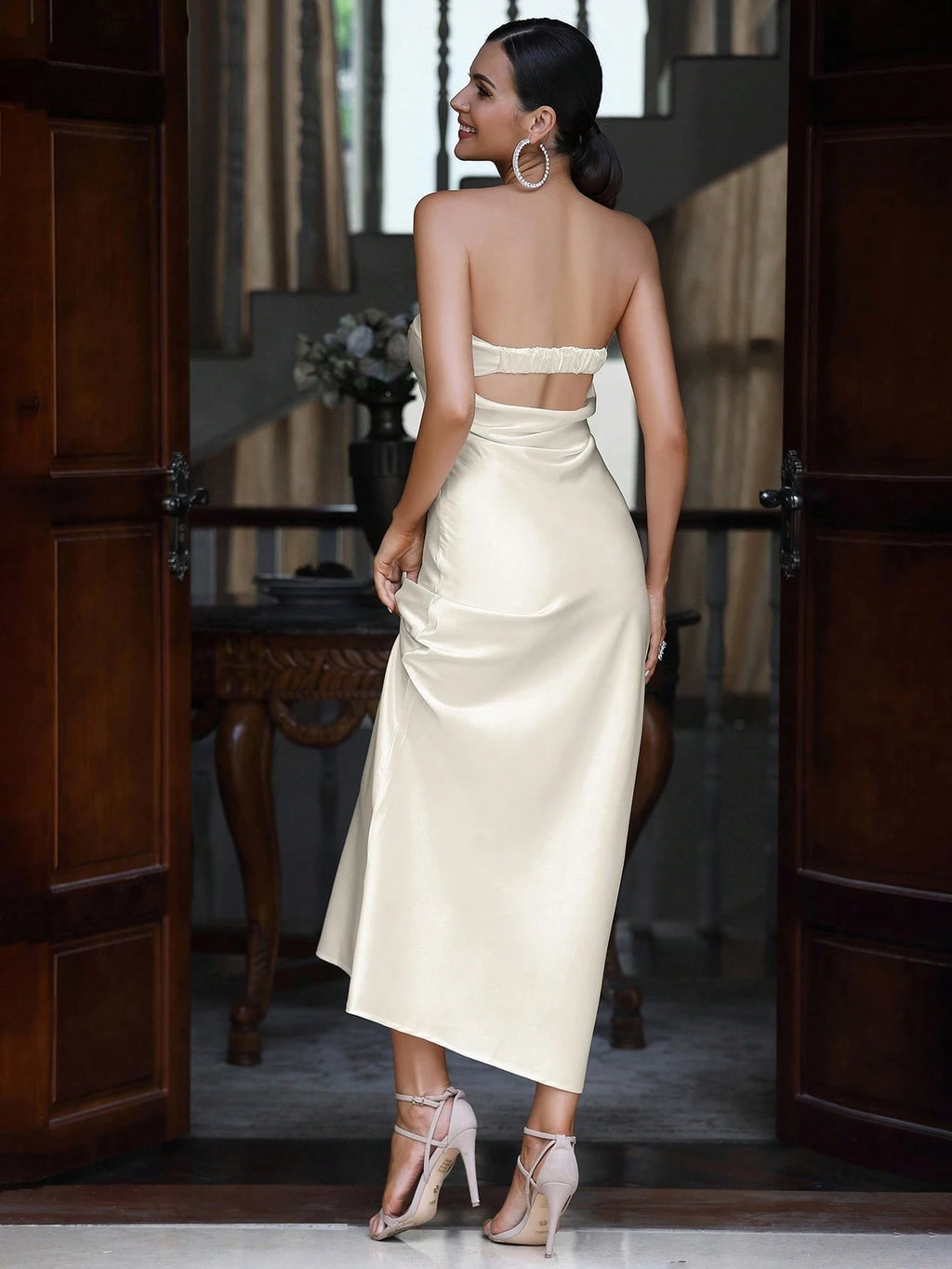LOVE&LEMONADE Women Plain Simple Daily Tube Dress Wedding Spring - image 18