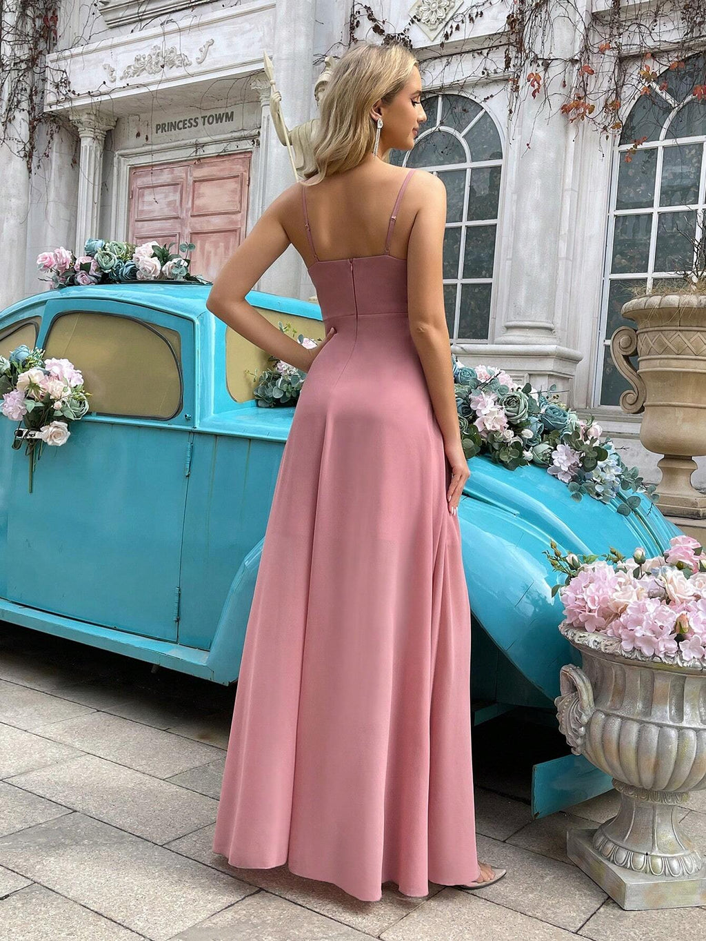 Women's Formal Long A-Line Evening Dress For Wedding Guest, Bridesmaid, Cocktail Party, Graduation, Elegant - image 10