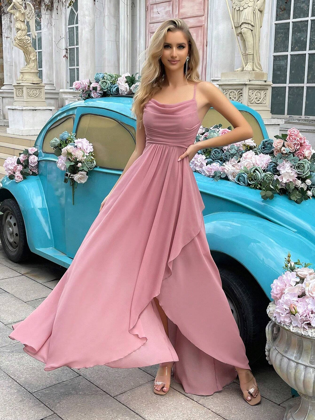 Women's Formal Long A-Line Evening Dress For Wedding Guest, Bridesmaid, Cocktail Party, Graduation, Elegant - image 20