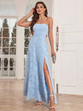 Cutout Front Slit Elegant Formal Gown For Party, Wedding Guest Dress Bridesmaid Dress