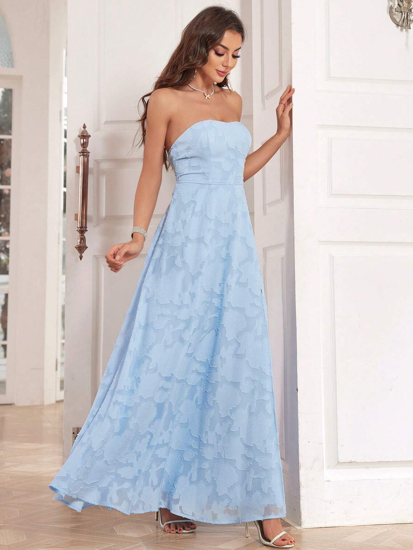 Cutout Front Slit Elegant Formal Gown For Party, Wedding Guest Dress Bridesmaid Dress - image 4