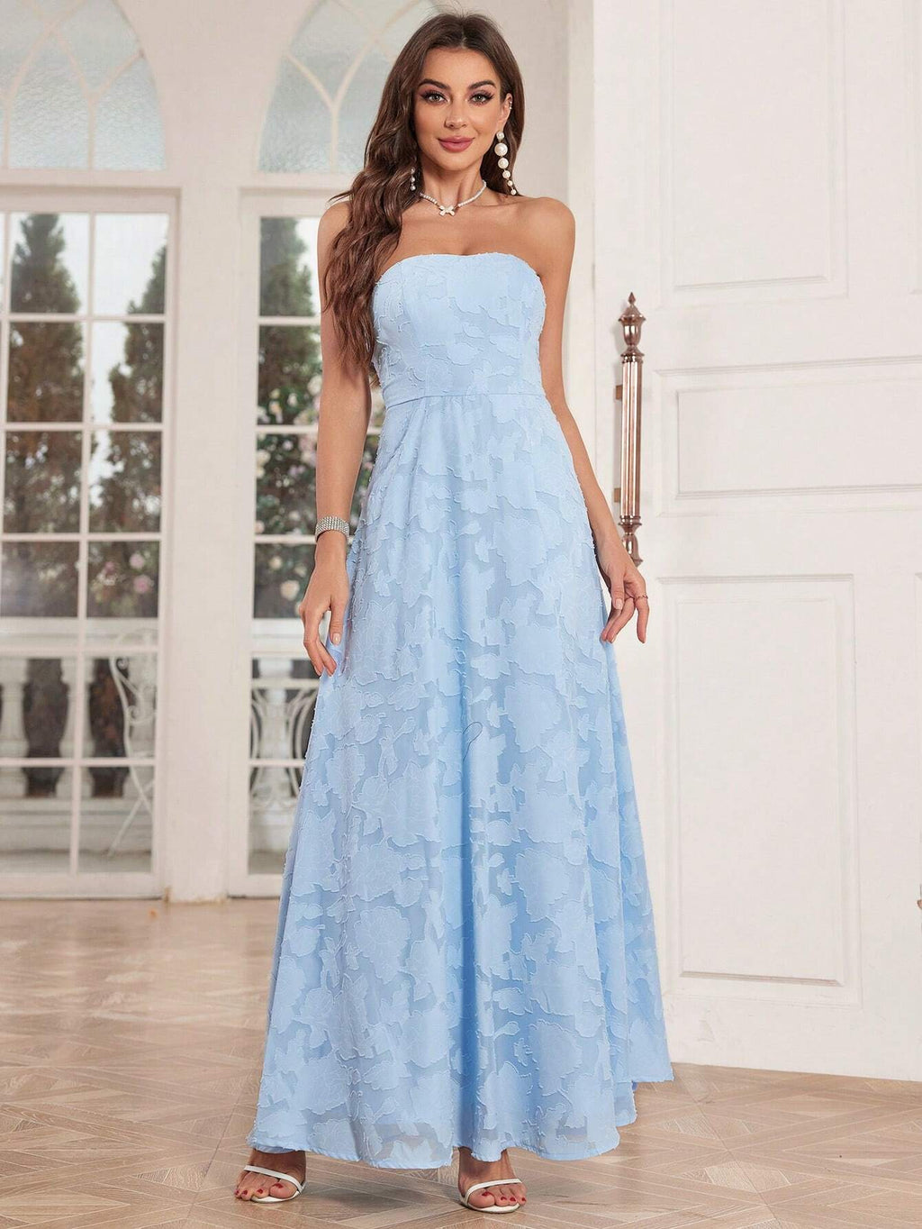 Cutout Front Slit Elegant Formal Gown For Party, Wedding Guest Dress Bridesmaid Dress - image 5