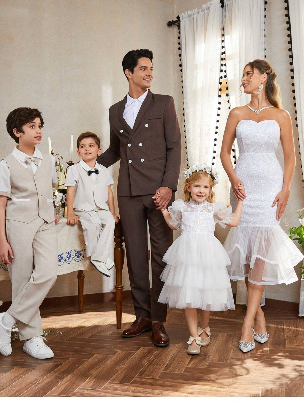 Belle Elegant White Spring Wedding Cocktail Party Dresses, Understated Luxury High Waist Slim Fishtail Hem - image 2