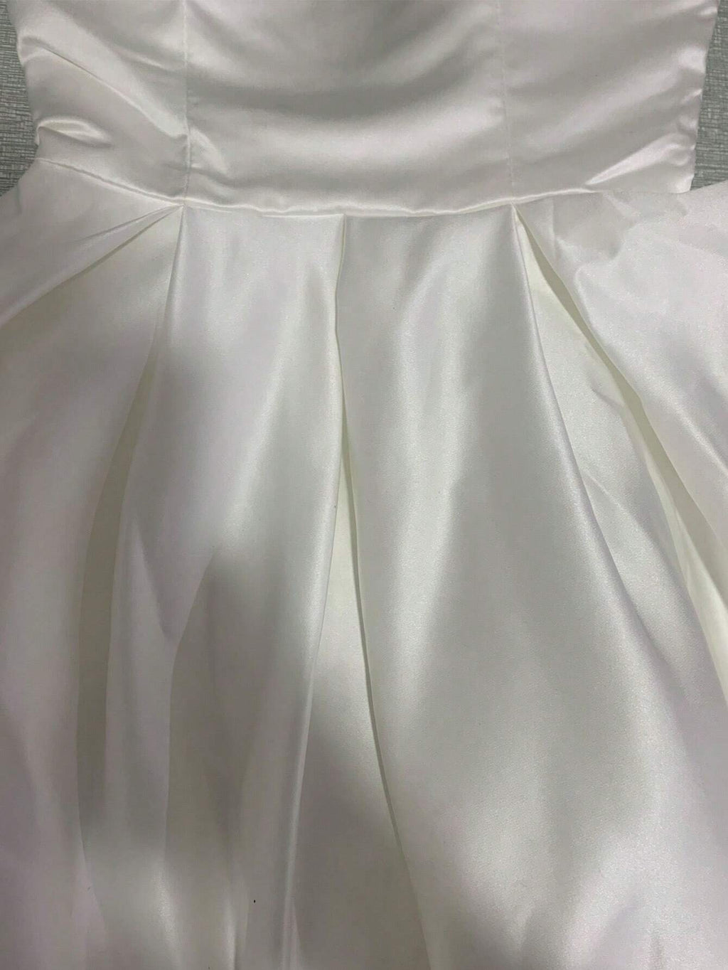 Short Wedding Dress, Backless Lace-Up, Beach Bridal Gown, Princess Style Wedding Party Strapless Top, - image 4