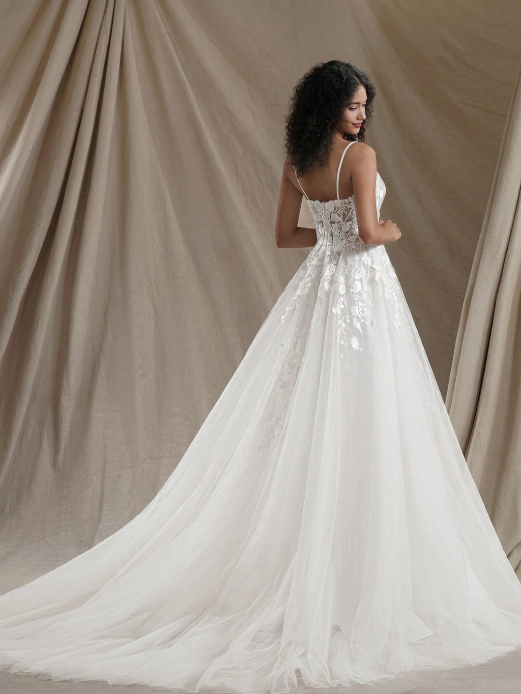 Women's Floral Embroidered Mesh Maxi Elegant Bridesmaid Dress Wedding Bridal Dress Spring - image 2