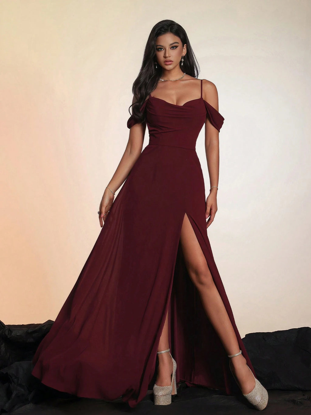Smilprince Luxury Premium Long Formal Dress, Bridesmaid Dress Wedding Spring - image 8