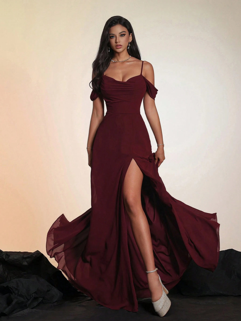 Smilprince Luxury Premium Long Formal Dress, Bridesmaid Dress Wedding Spring - image 7