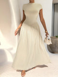 Firerie Elegant Minimalist Daily Wear Asymmetric Hem Fitted Collared