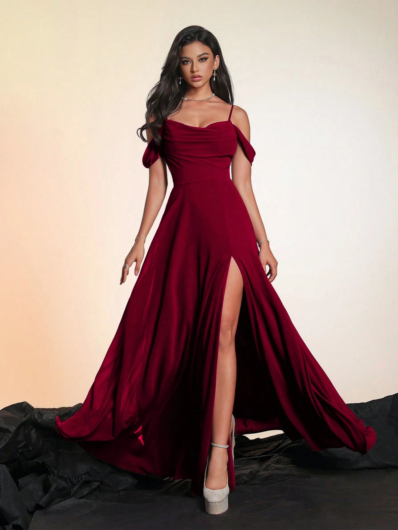 Smilprince Luxury Premium Long Formal Dress, Bridesmaid Dress Wedding