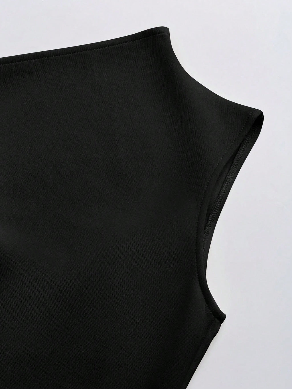 Women's Elegant Solid Color Tie-Shoulder Sleeveless Minimalist Short