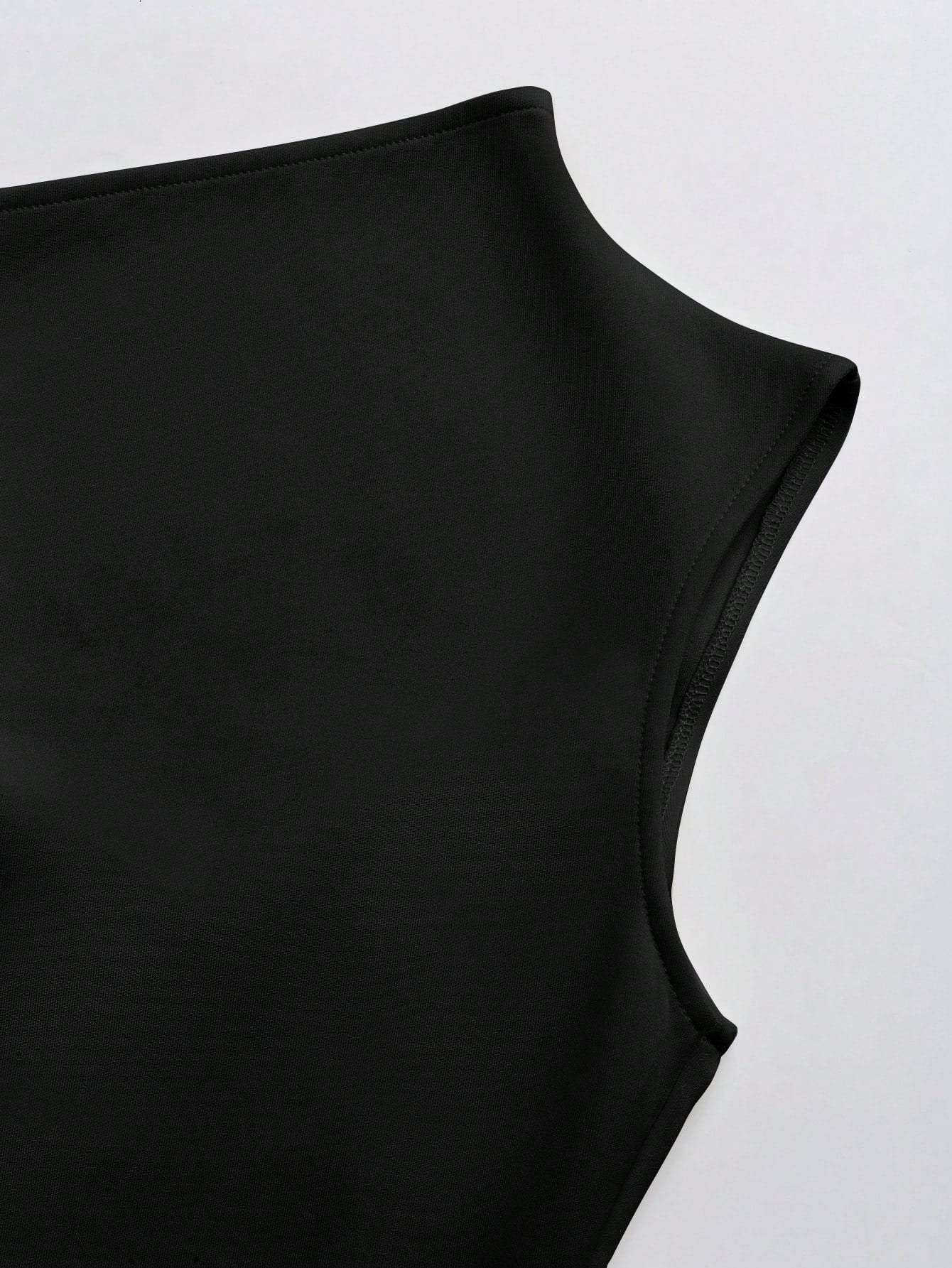 Women's Elegant Solid Color Tie-Shoulder Sleeveless Minimalist Short