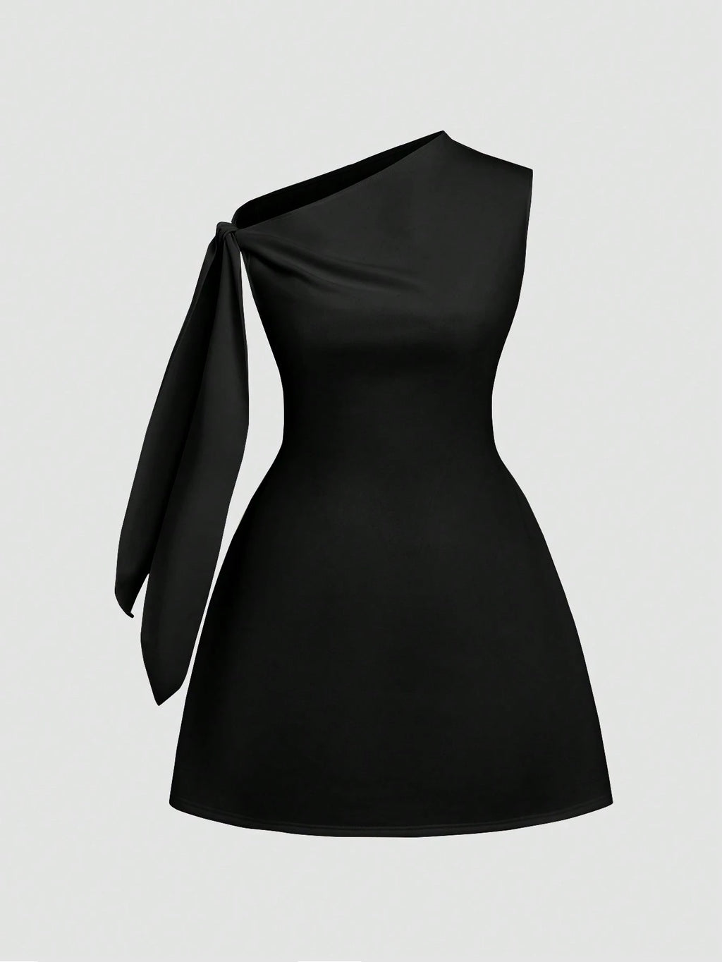 Women's Elegant Solid Color Tie-Shoulder Sleeveless Minimalist Short