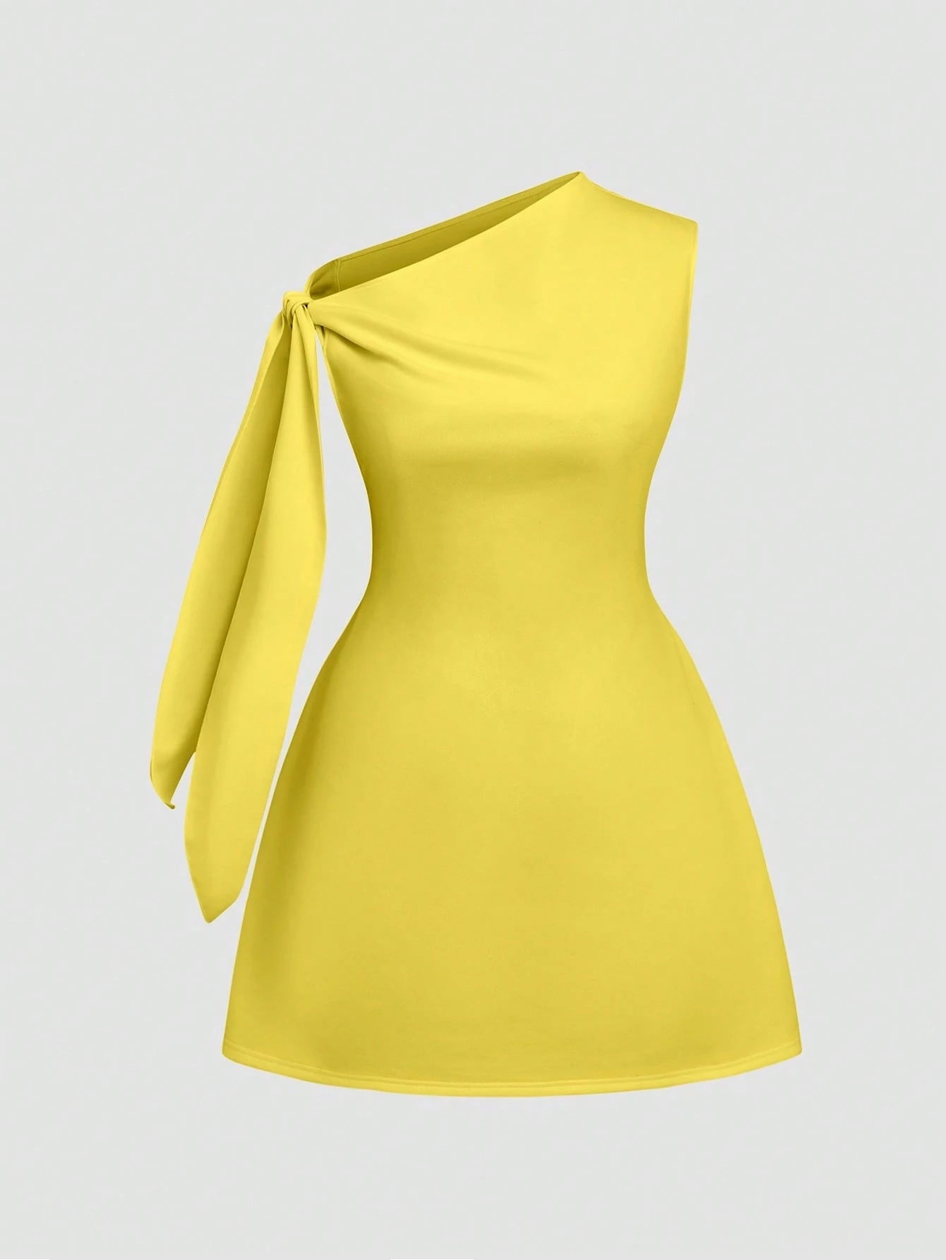 Women's Elegant Solid Color Tie-Shoulder Sleeveless Minimalist Short