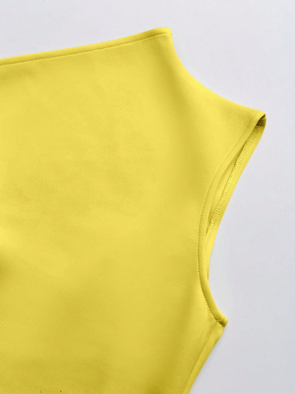 Women's Elegant Solid Color Tie-Shoulder Sleeveless Minimalist Short