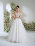 Gorgeous Noble Off The Shoulder Florence White Lace Applique Long Dresses For Women, Extra-Large A-Line Puff