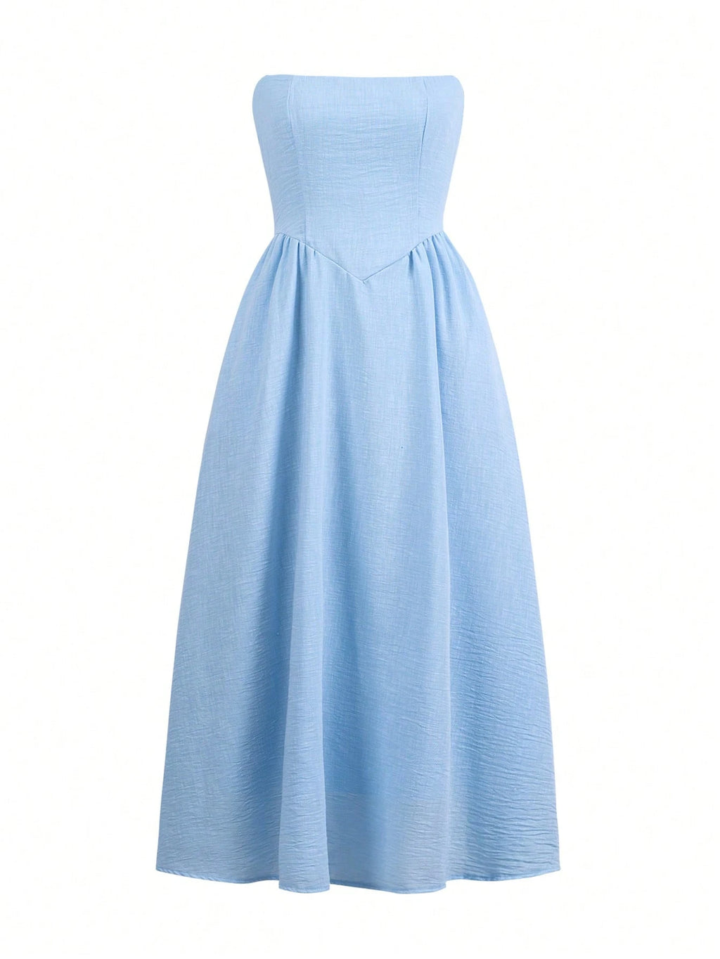 Unadoll Women's Strapless Zipper Casual Elegant Dress, Suitable For