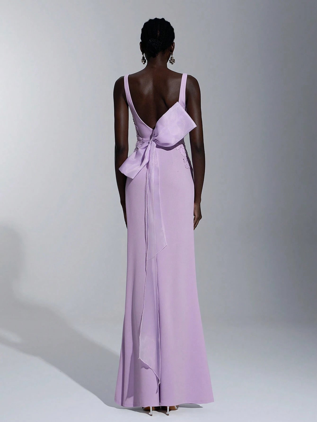 Elitara Elegant,,Light Purple,Spring,Evening,Wedding Party Bridesmaid Dress,Dignified Knit Stretch Fabric - image 5