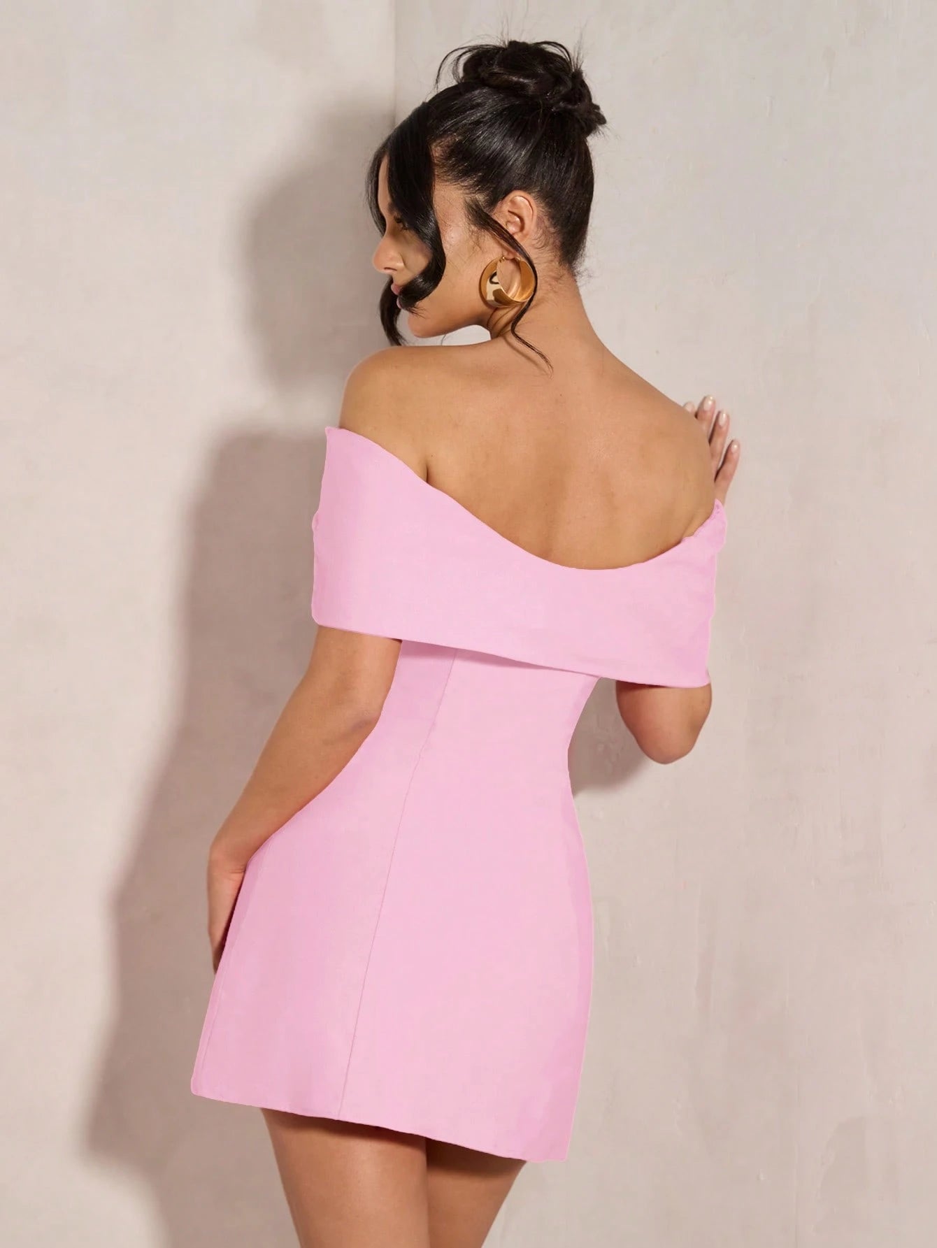 BAE Women's Elegant Open Shoulder Bowknot Cocktail Dress, Suitable For Party, Date Night, Clubbing In Autumn - image 19