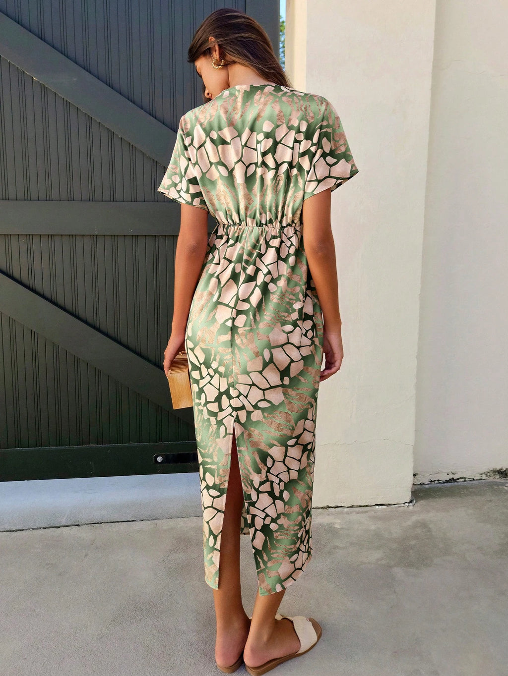 Clasi Women Random Floral Print Vacation Casual Dress