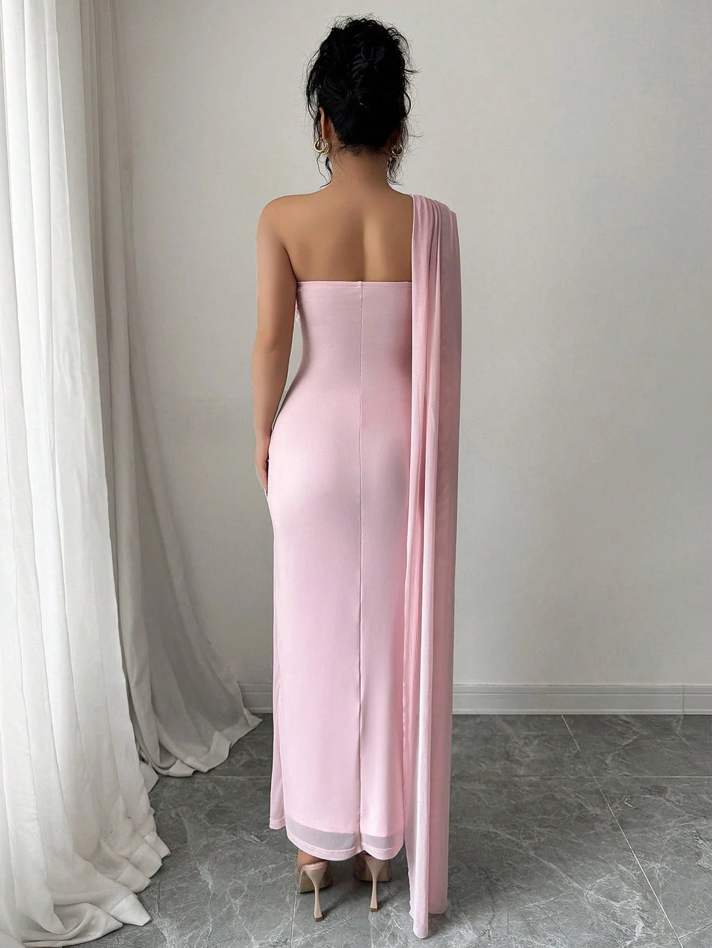 Elenzga Women's Elegant Party Dress, Sleeveless Backless Fitted Dress, Suitable For Spring/Summer - image 6