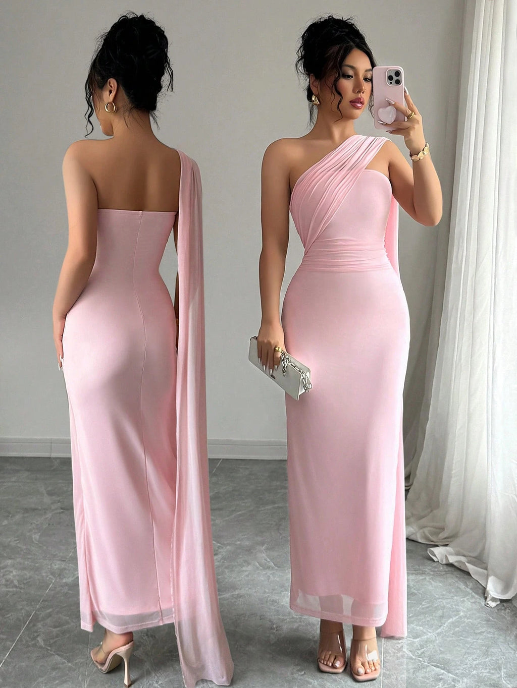 Elenzga Women's Elegant Party Dress, Sleeveless Backless Fitted Dress, Suitable For Spring/Summer - image 7