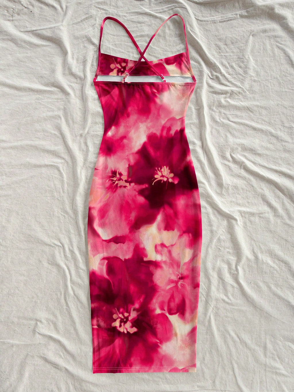 Soleia Orange Lily & Hibiscus Tie Dye Dress, Casual Beach Style, Suitable For Summer & Seaside Suitable For - image 12