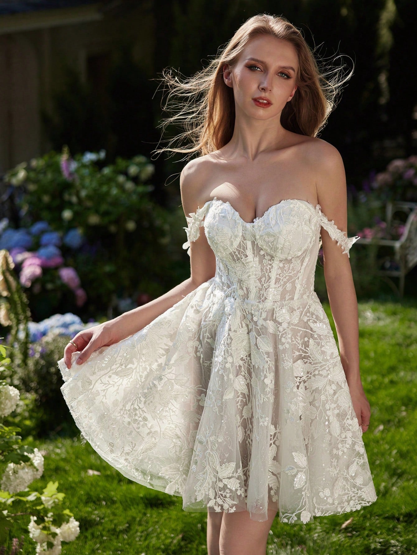 Smart Sweetheart A Line Short Wedding Dresses 2025 Summer Mini Ivory Bride Beach Boho Bridal Gown - image 3