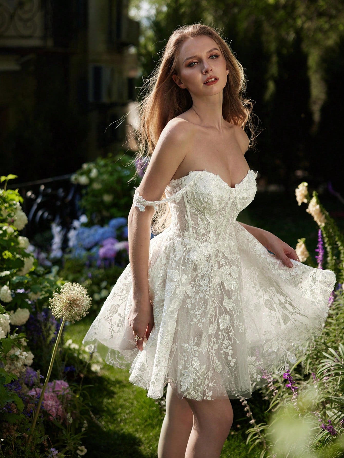 Smart Sweetheart A Line Short Wedding Dresses 2025 Summer Mini Ivory Bride Beach Boho Bridal Gown - image 2