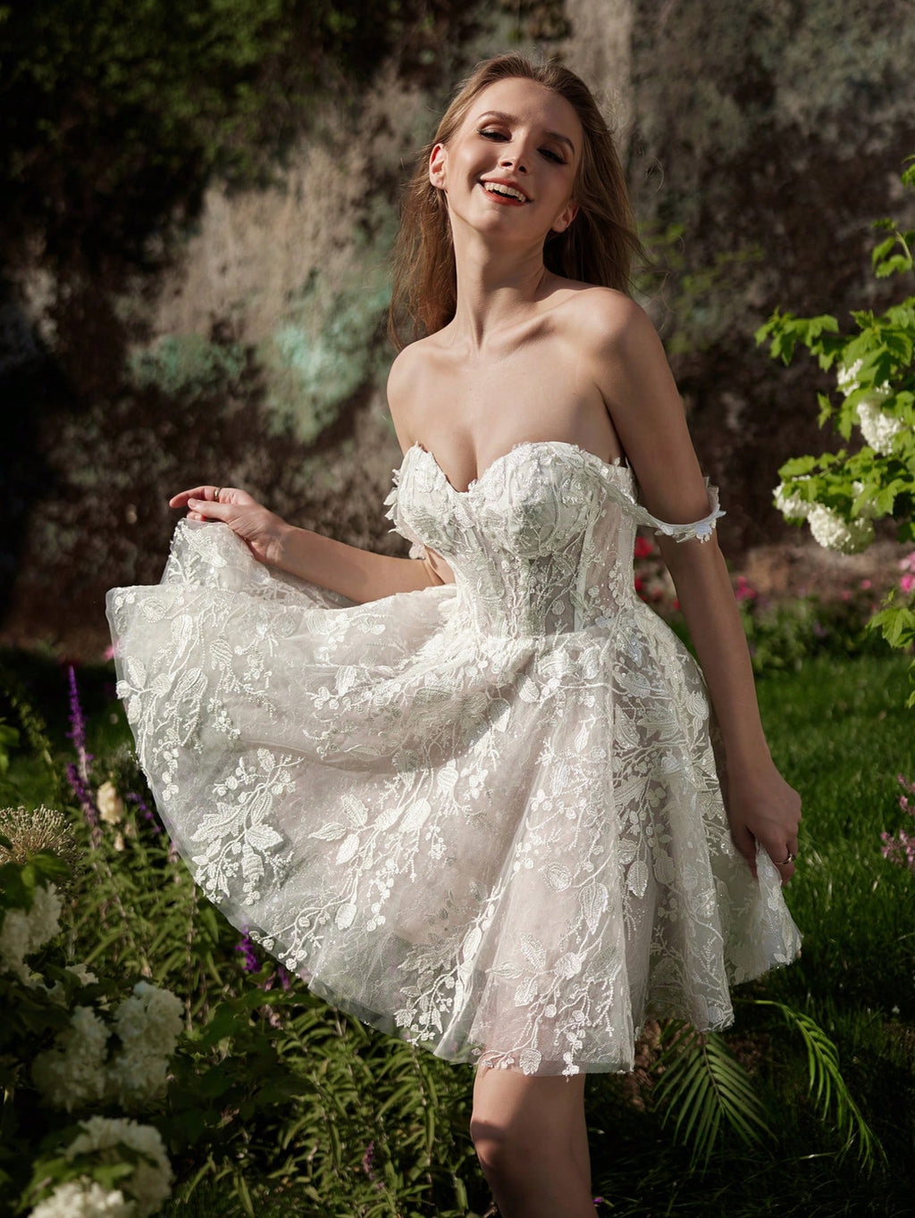 Smart Sweetheart A Line Short Wedding Dresses 2025 Summer Mini Ivory Bride Beach Boho Bridal Gown