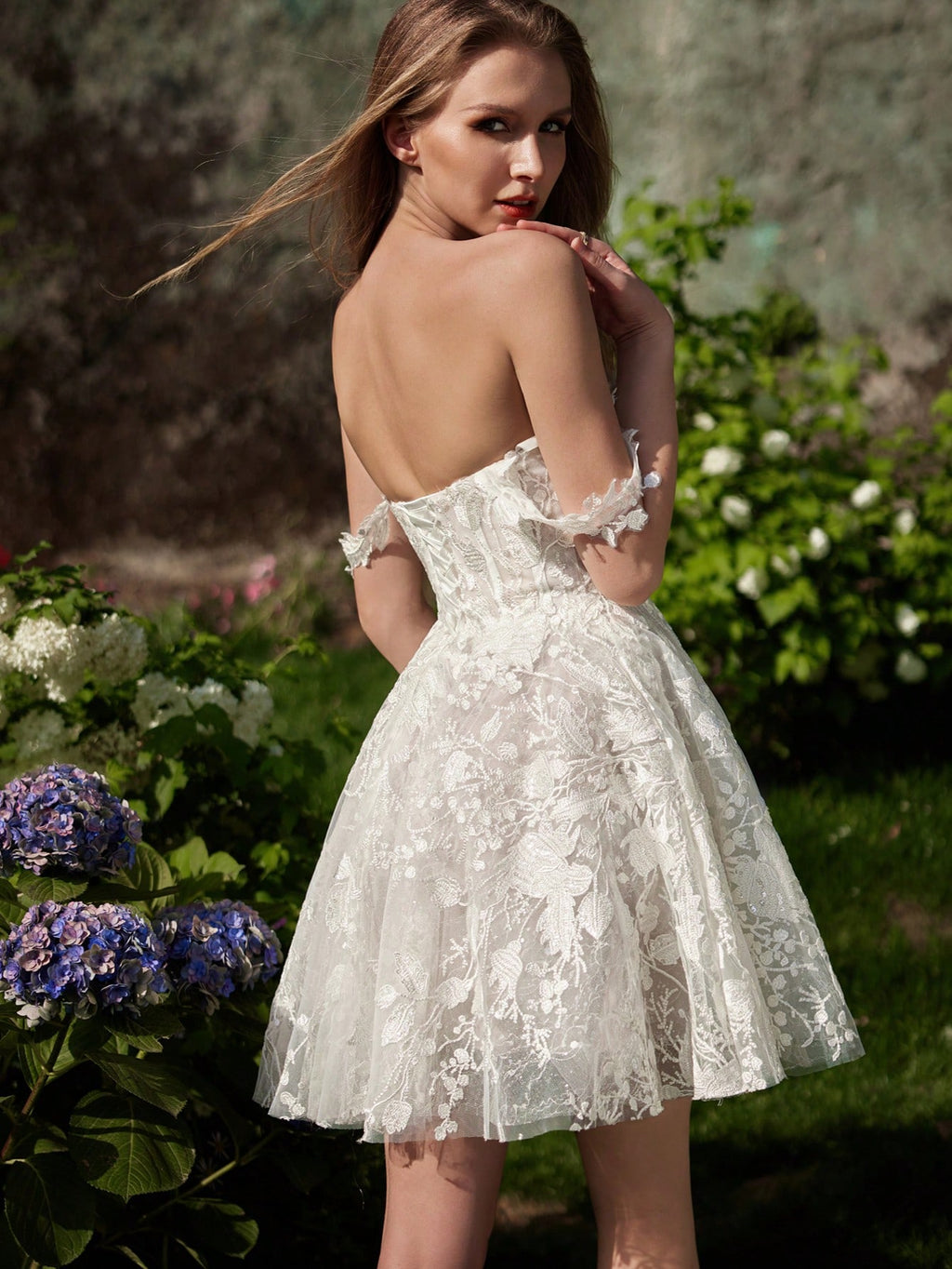 Smart Sweetheart A Line Short Wedding Dresses 2025 Summer Mini Ivory Bride Beach Boho Bridal Gown - image 5
