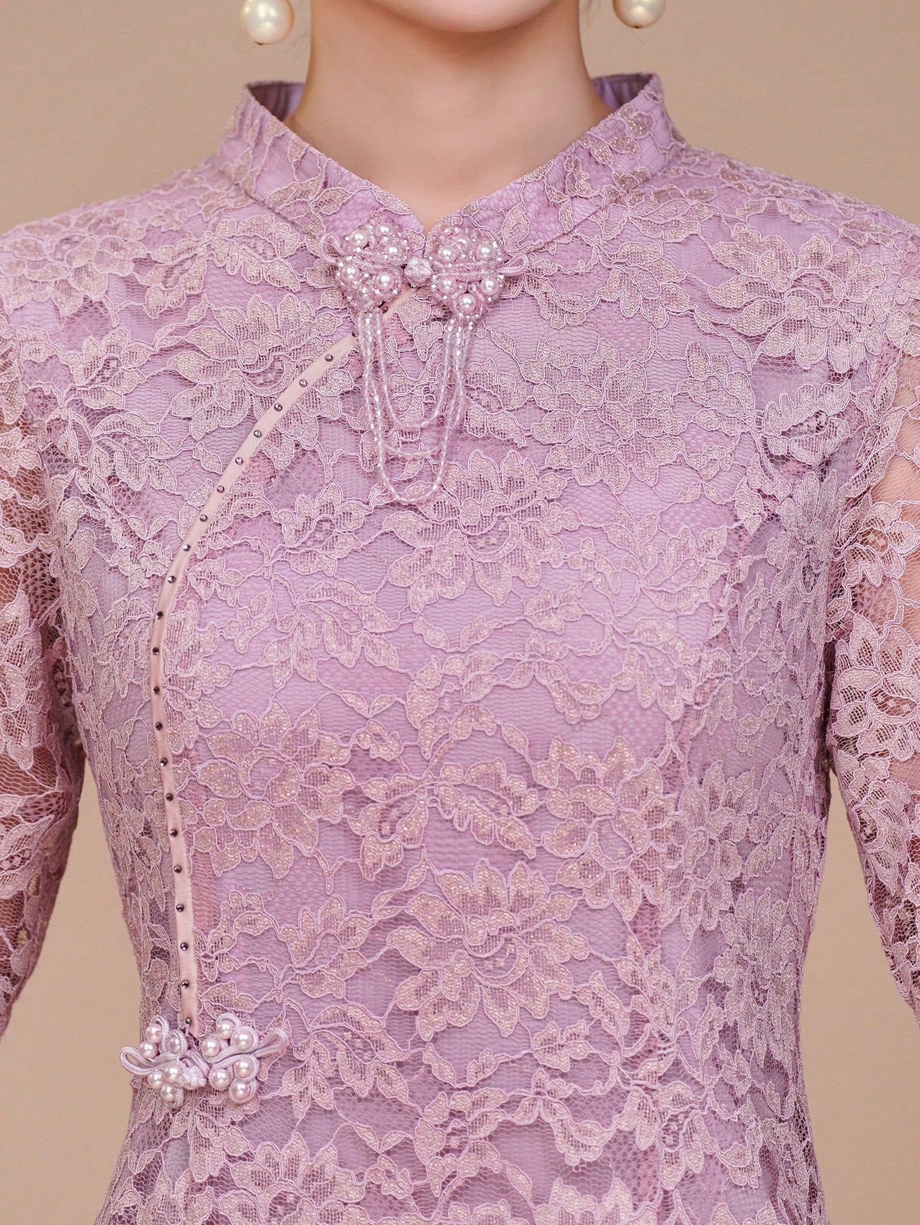 Exquisite And Delicate Short-Sleeved Lace Dress, A Luxurious Mother's Evening Gown, Suitable For - image 8