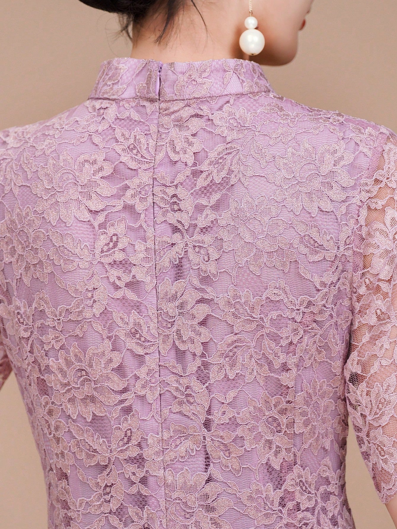Exquisite And Delicate Short-Sleeved Lace Dress, A Luxurious Mother's Evening Gown, Suitable For - image 9