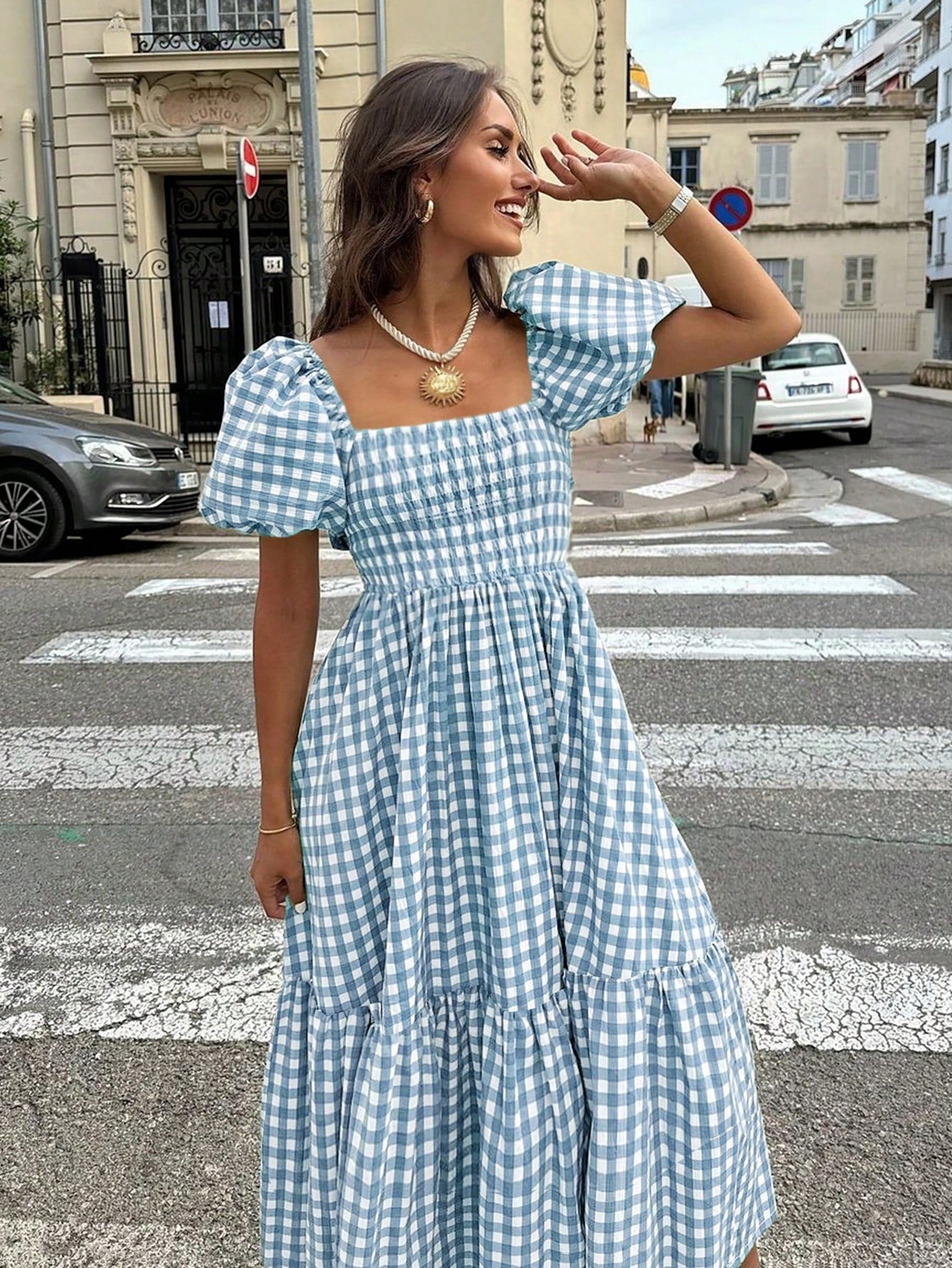 2026 Autumn Women's Plaid Elegant Bohemian Casual Elegant Outing Date