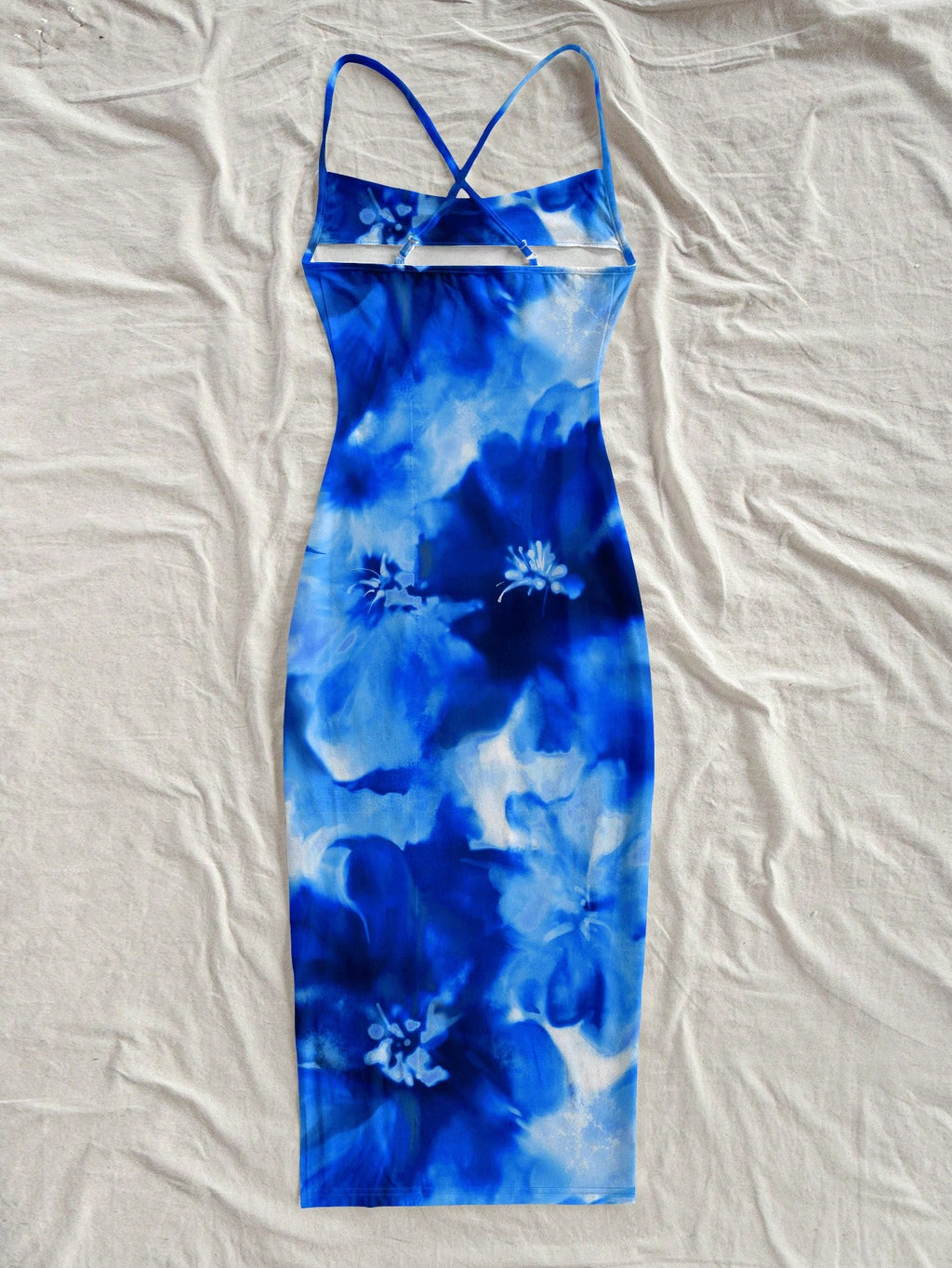 Soleia Orange Lily & Hibiscus Tie Dye Dress, Casual Beach Style, Suitable For Summer & Seaside Suitable For - image 2