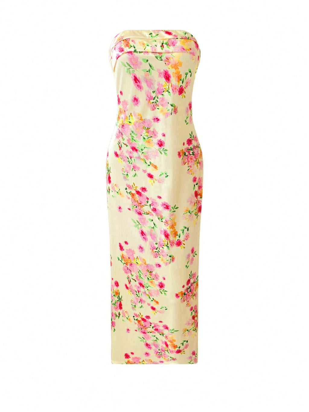 Women Daily Modest Long Sleeve Floral Print Maxi Dress, Loose A-Line Ankle Dress, Fabric Elegant Casual - image 4
