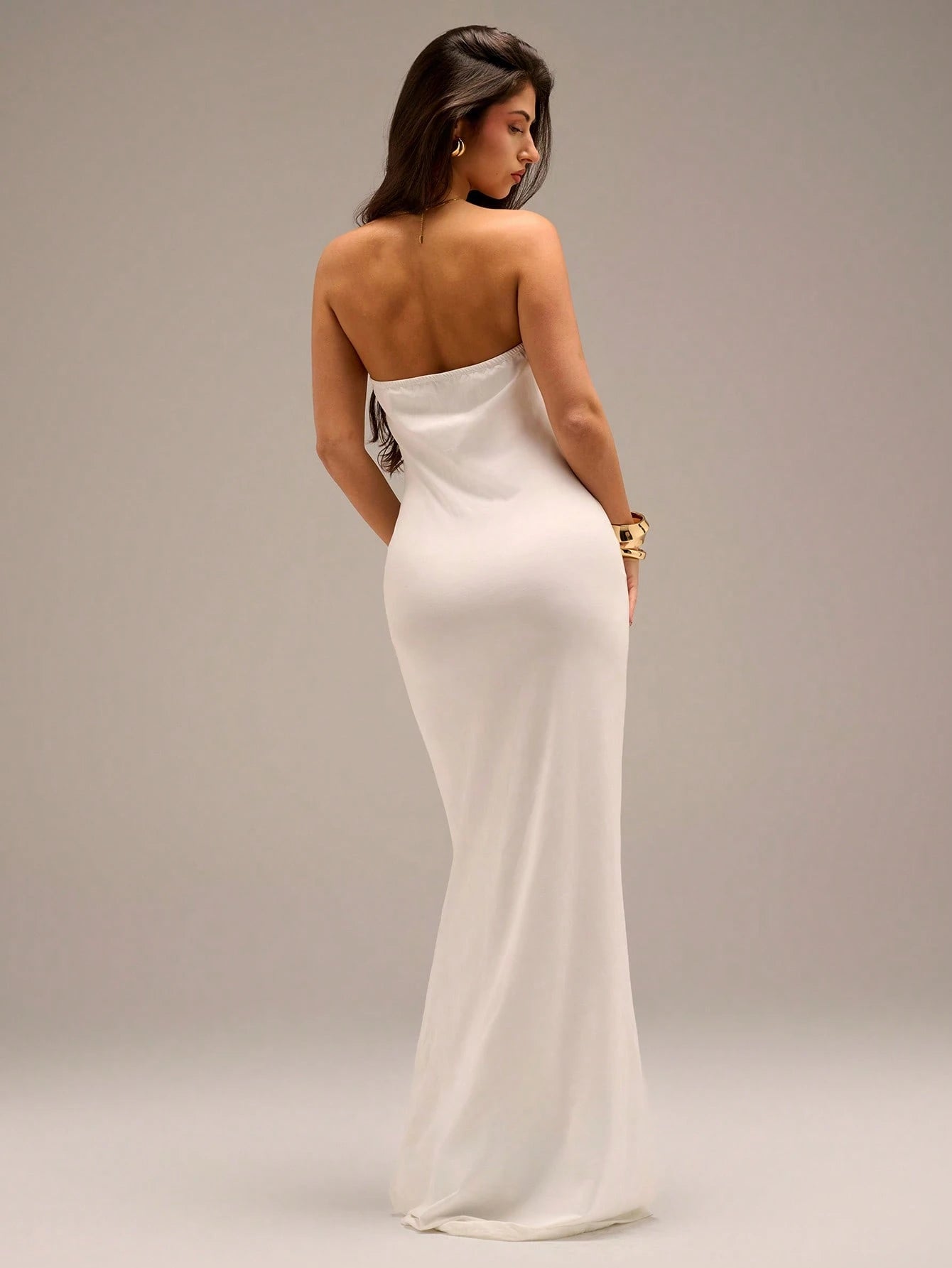 Avantive Summer Women Elegant Formal Night Black And White Maxi Dress, And Black Backless Off Shoulder - image 2