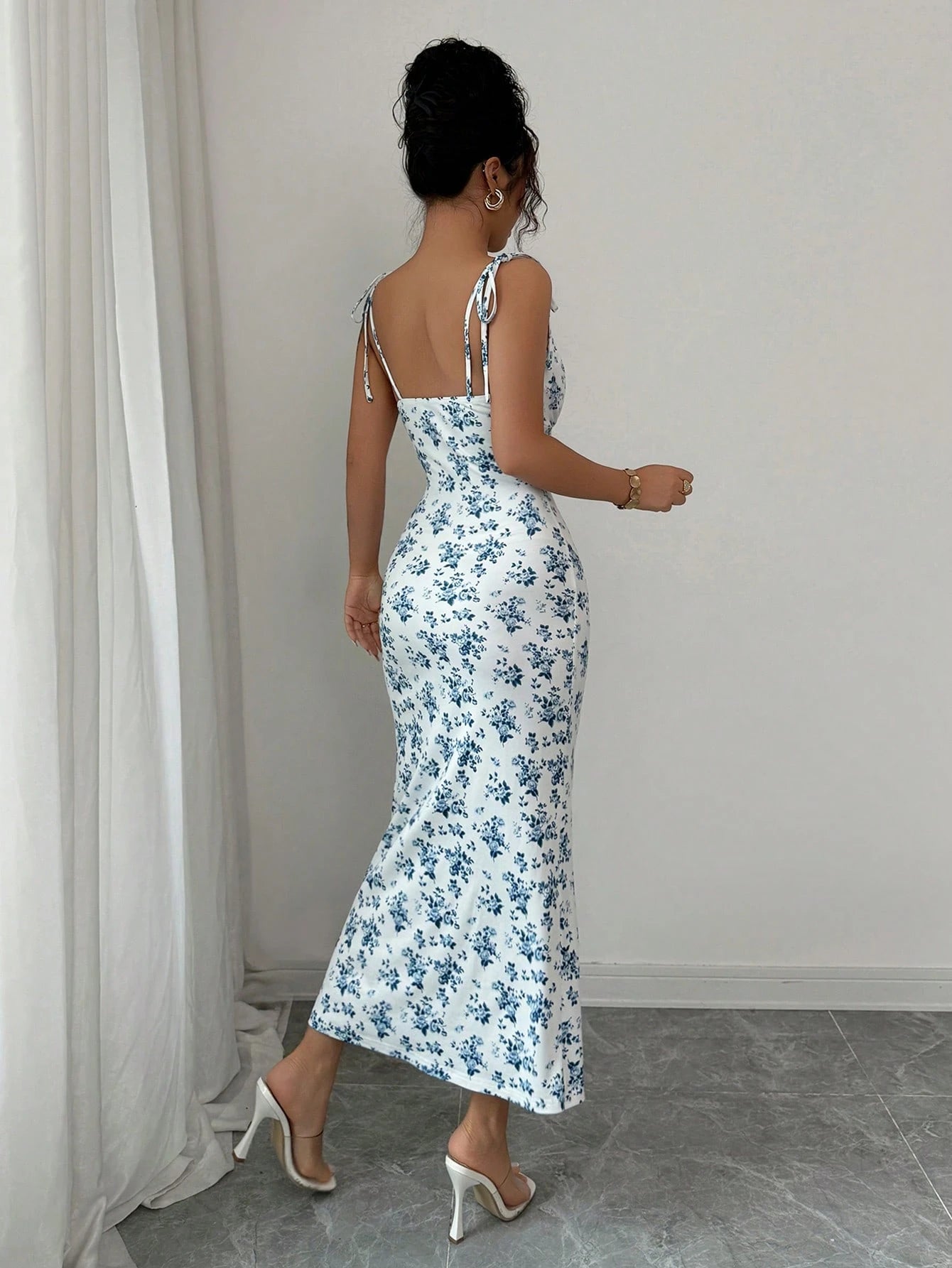 Rafferiza Women Ditsy Floral Strappy Elegant Dress - image 9