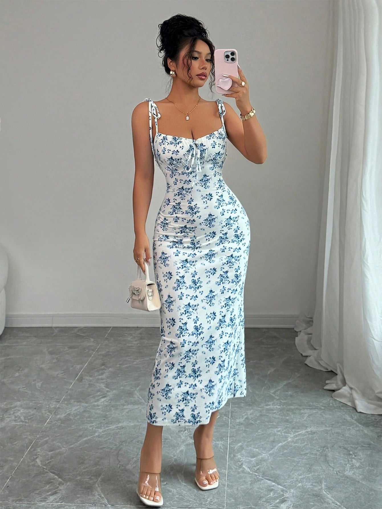 Rafferiza Women Ditsy Floral Strappy Elegant Dress - image 10