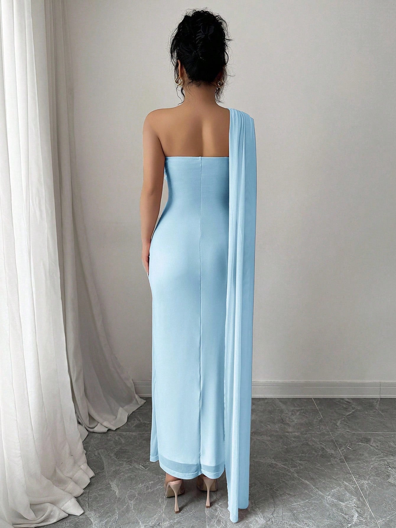 Elenzga Women's Elegant Party Dress, Sleeveless Backless Fitted Dress, Suitable For Spring/Summer - image 2