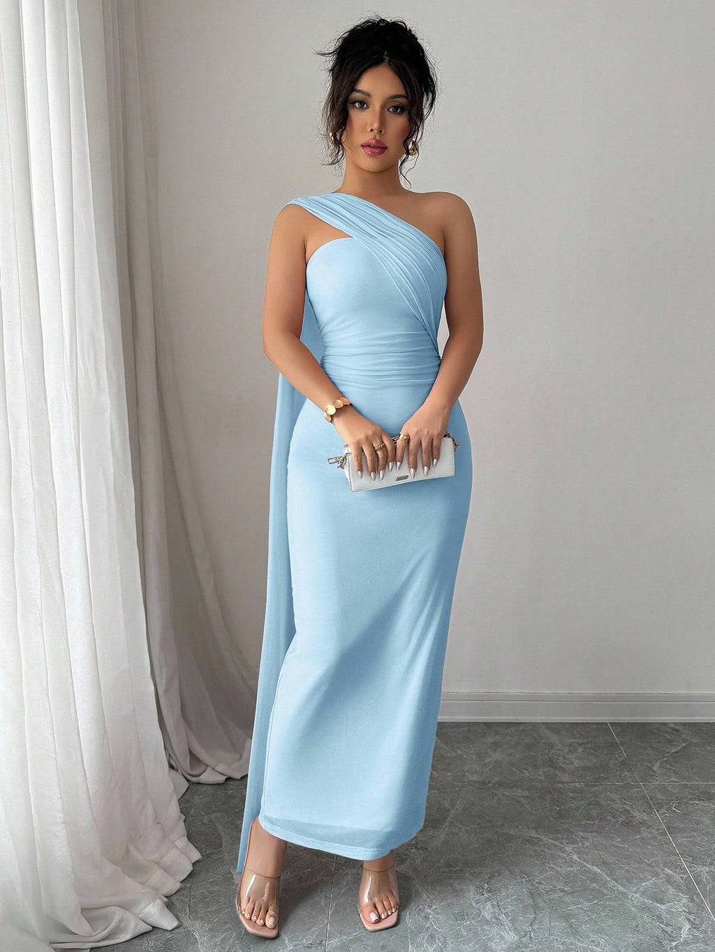 Elenzga Women's Elegant Party Dress, Sleeveless Backless Fitted Dress, Suitable For Spring/Summer - image 3