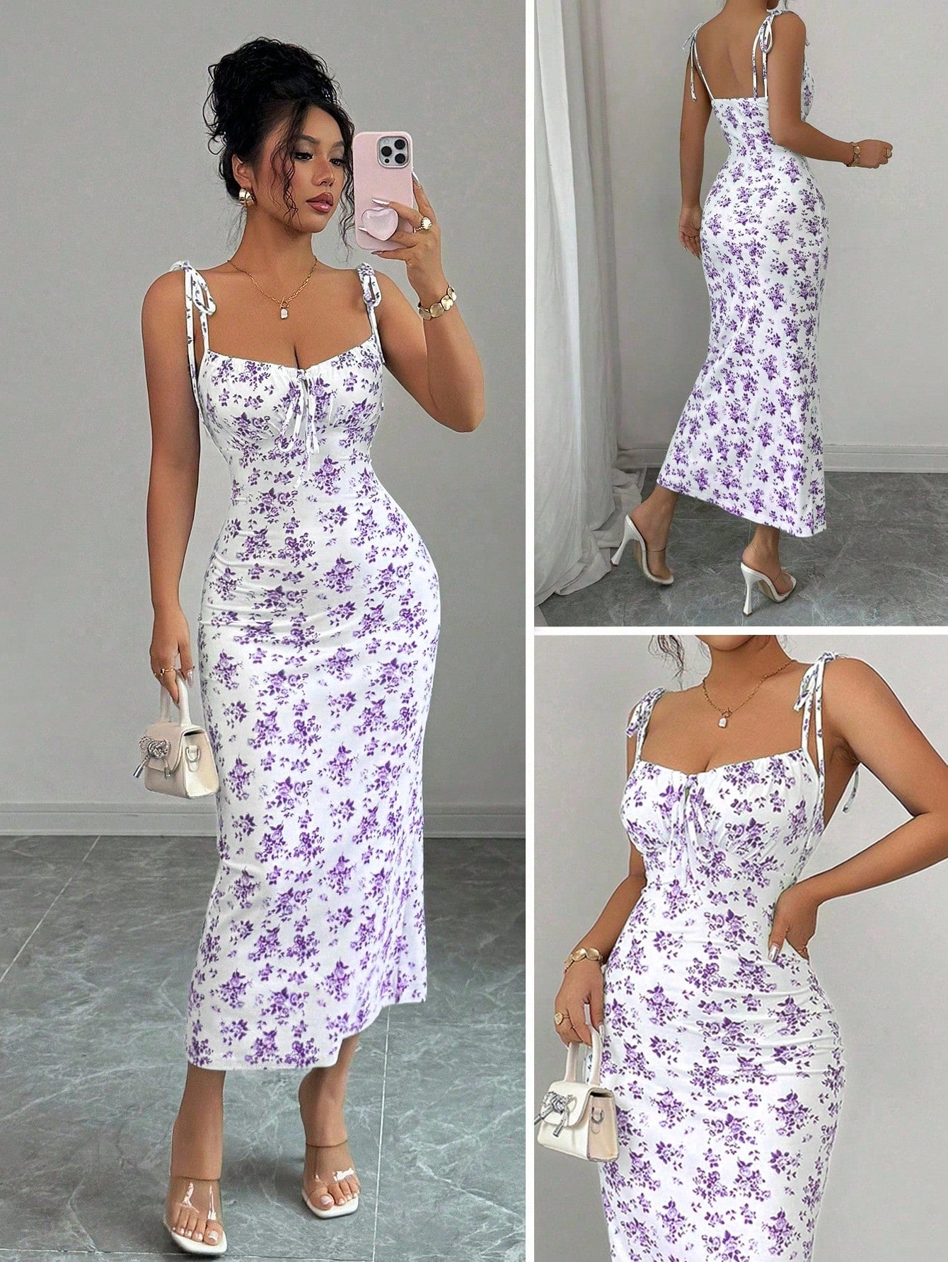 Rafferiza Women Ditsy Floral Strappy Elegant Dress - image 18