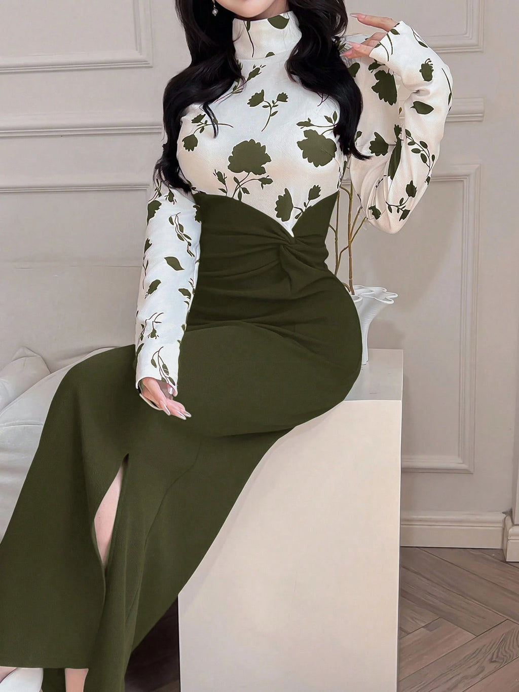 Feyla Elegant Slim-Fit Women Long Dress, Minimalist & Fashionable For