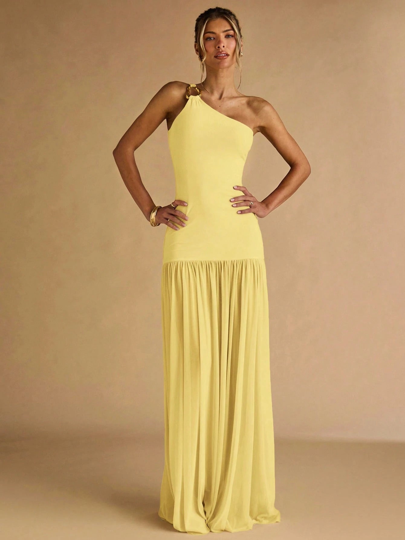 BAE Women's Brown And Gold Summer Elegant Dining Bodycon