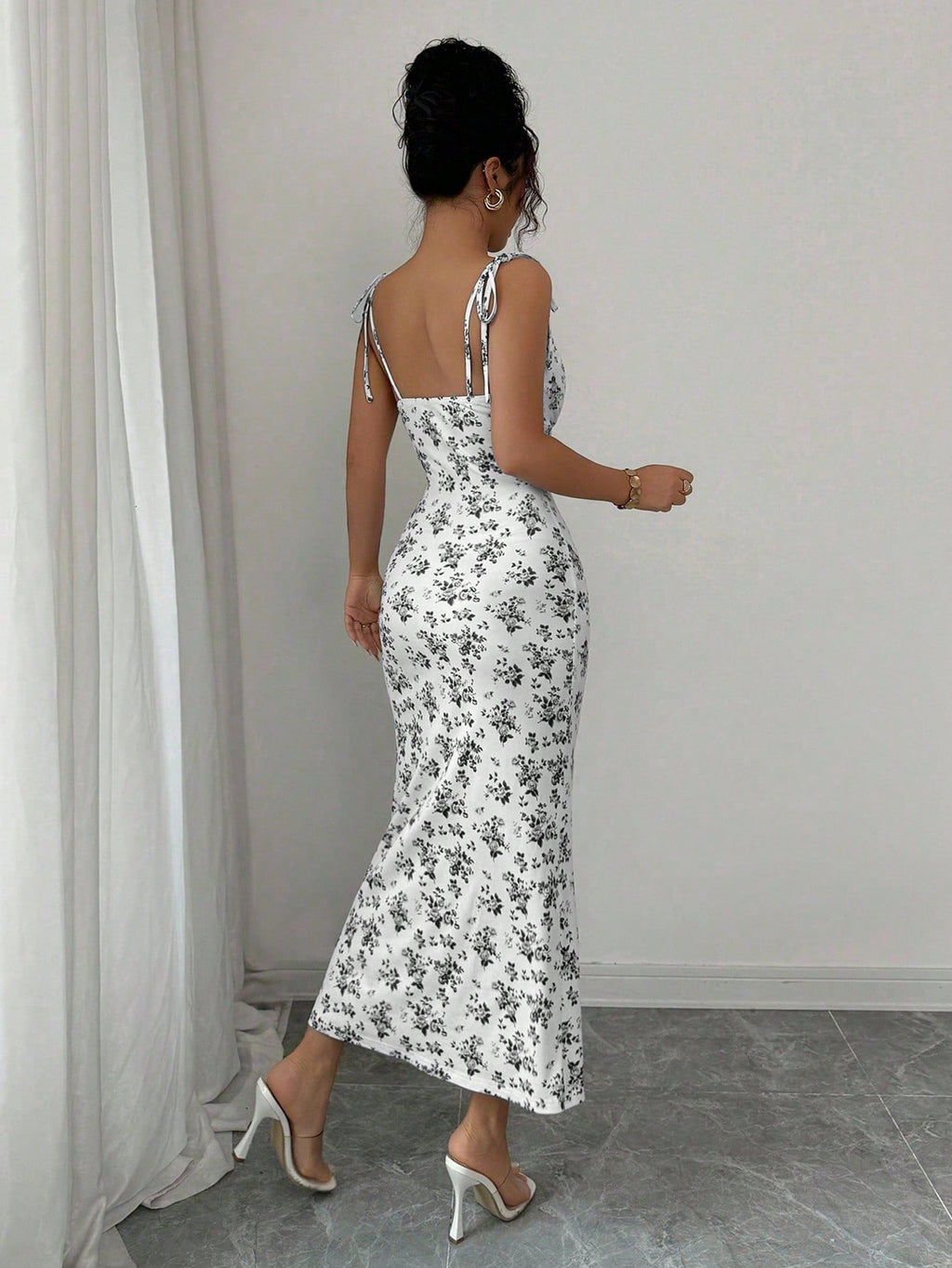 Rafferiza Women Ditsy Floral Strappy Elegant Dress - image 2