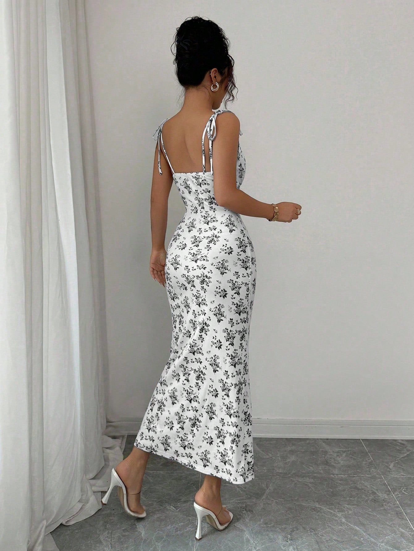 Rafferiza Women Ditsy Floral Strappy Elegant Dress - image 2