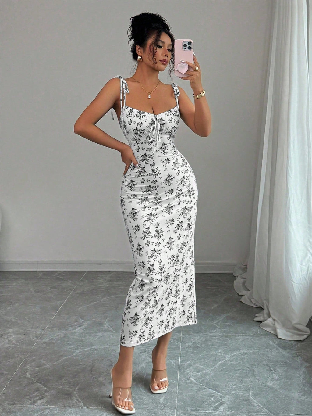 Rafferiza Women Ditsy Floral Strappy Elegant Dress - image 6