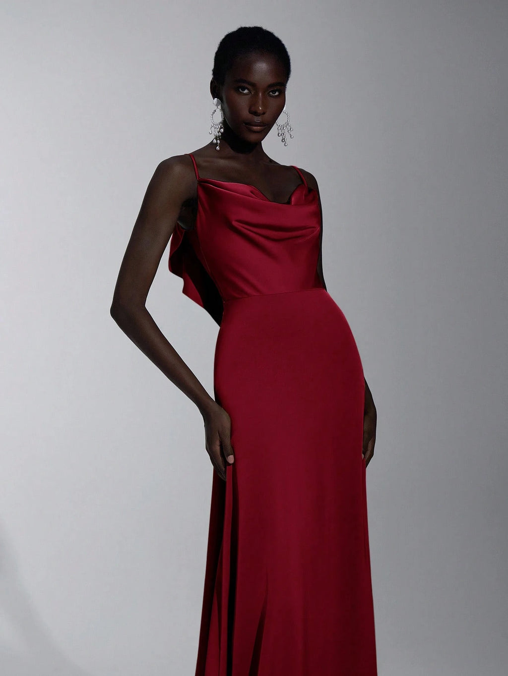Elitara Elegant Red Summer Knitted Halter Top,Open Back Ruffled Hem A-Line Evening Party Wedding Guest - image 19