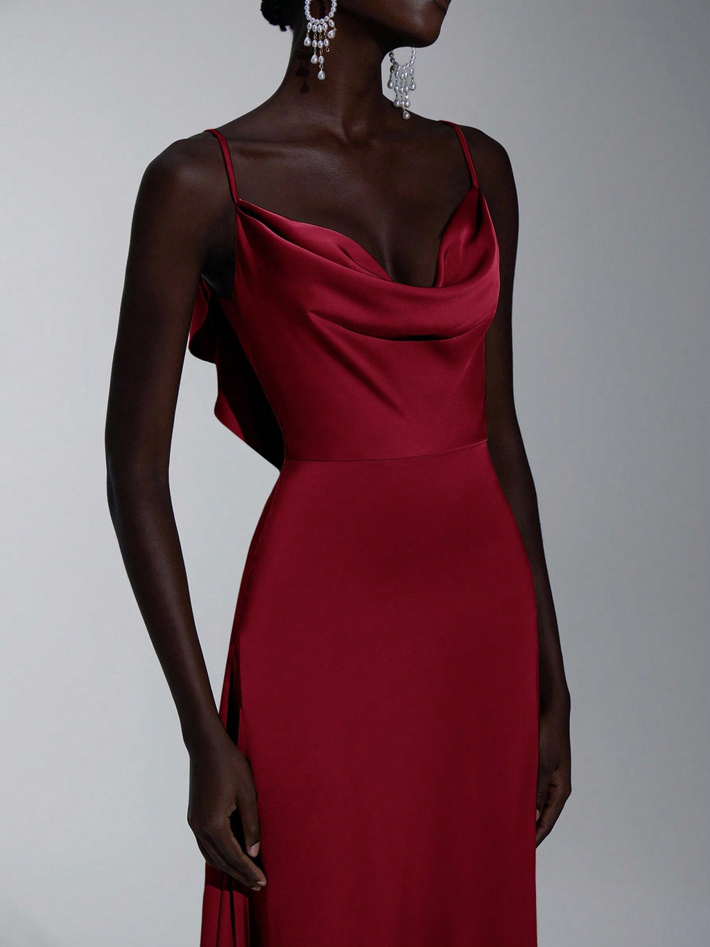 Elitara Elegant Red Summer Knitted Halter Top,Open Back Ruffled Hem A-Line Evening Party Wedding Guest - image 20
