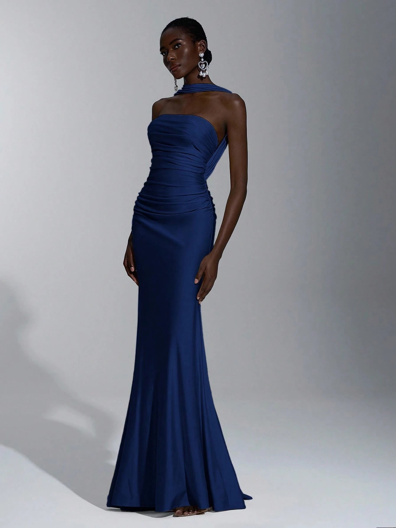 Belle Elegant Light Blue Summer Evening Formal Wedding Bridesmaid